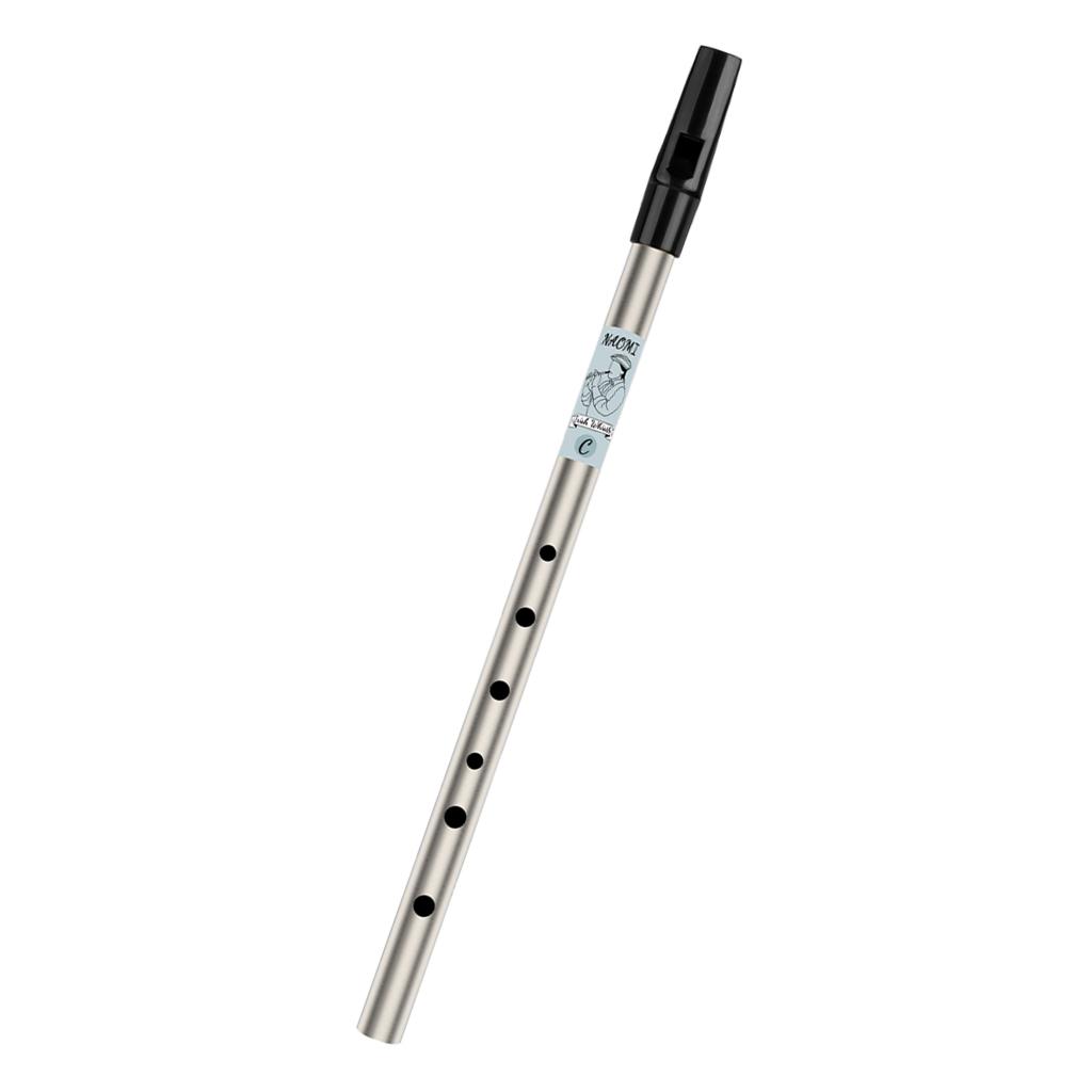 Irish Whistle Flute D C Key 6 Hole Tin  Whistle Nickel Brass