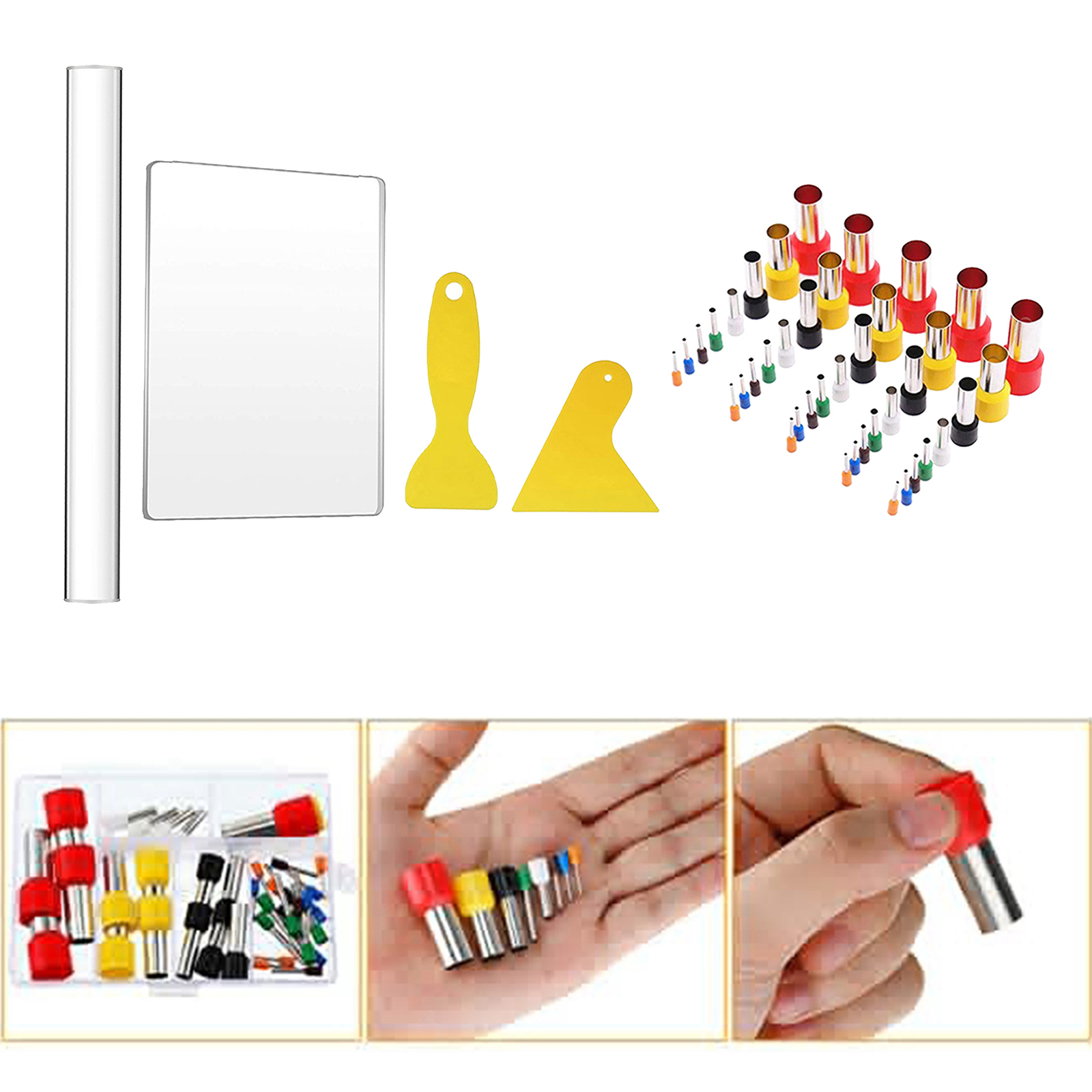 44x Clay Cutters Set Shaping Modelling Acrylic Sheet DIY Crafts Making