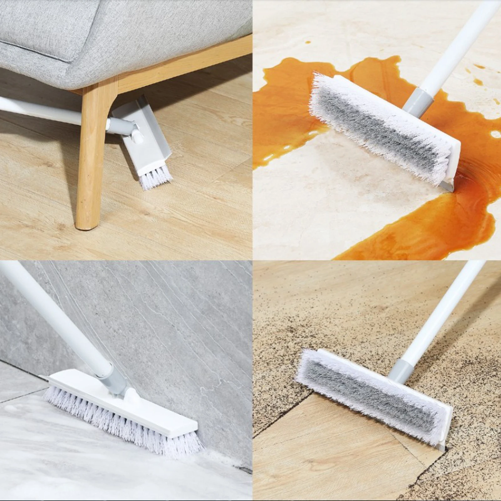 Floor scrub brush shower tile cleaning tool for deck, bathroom, tub