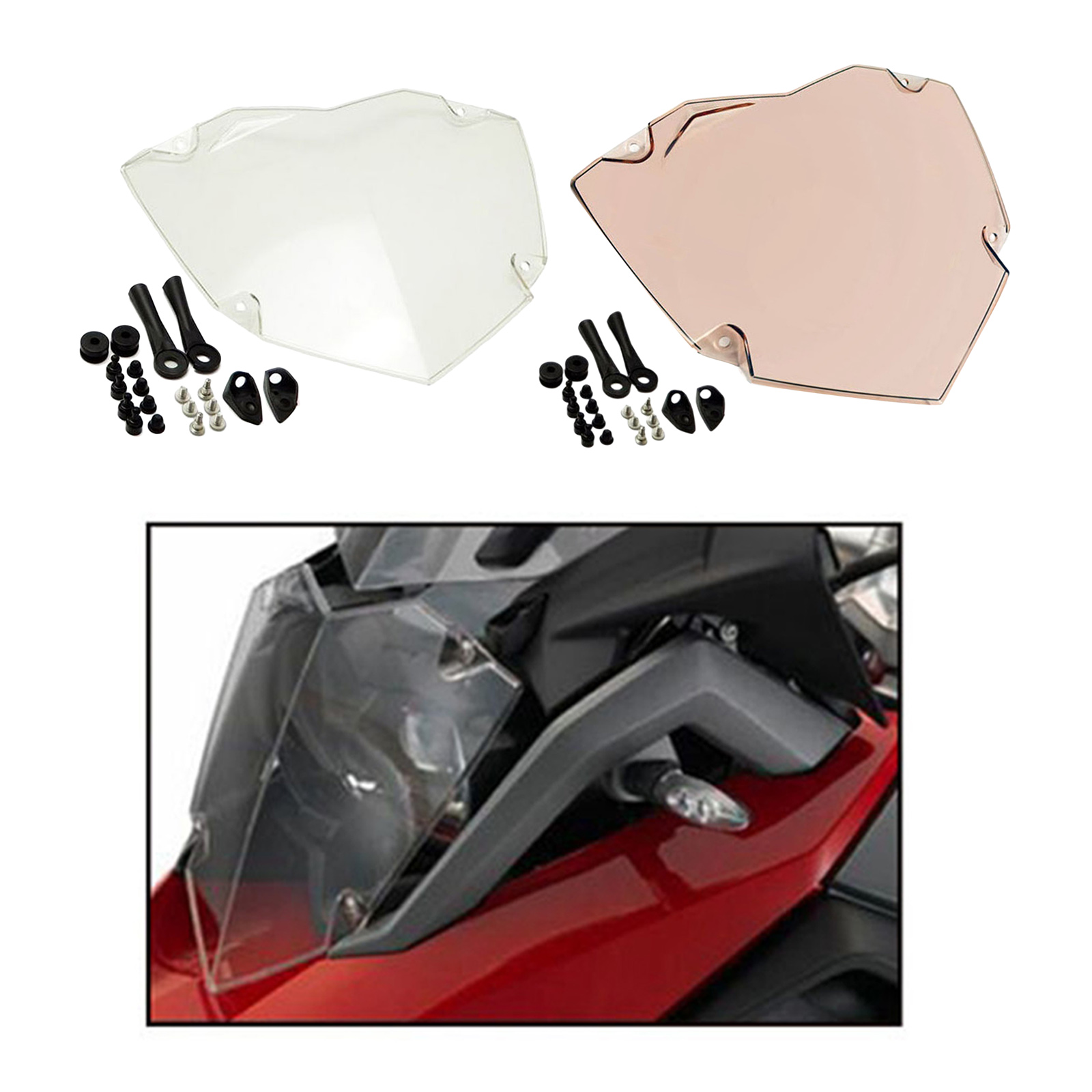 Motorcycle Plastic Headlight Lamp Guard Protection Kits for BMW R1200GS
