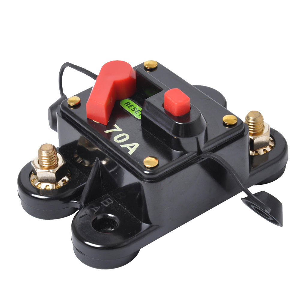 High Quality Car Truck Marine Boat Audio 70AMP Circuit Breaker Fuse Holder Reset Switch