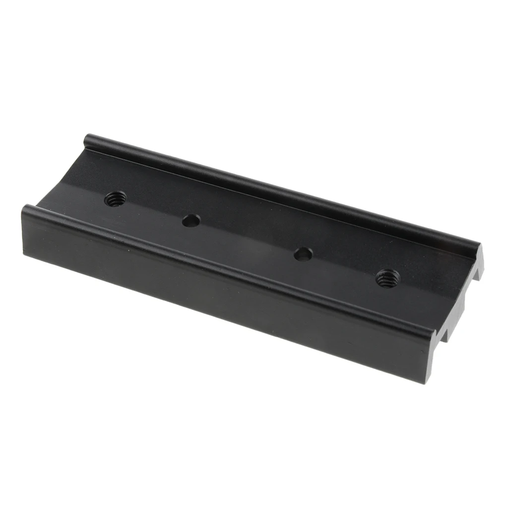 Metal Astronomical Telescope Parts 120mm Dovetail Mounting Plate Astronomical Equipment Connection Board - Black