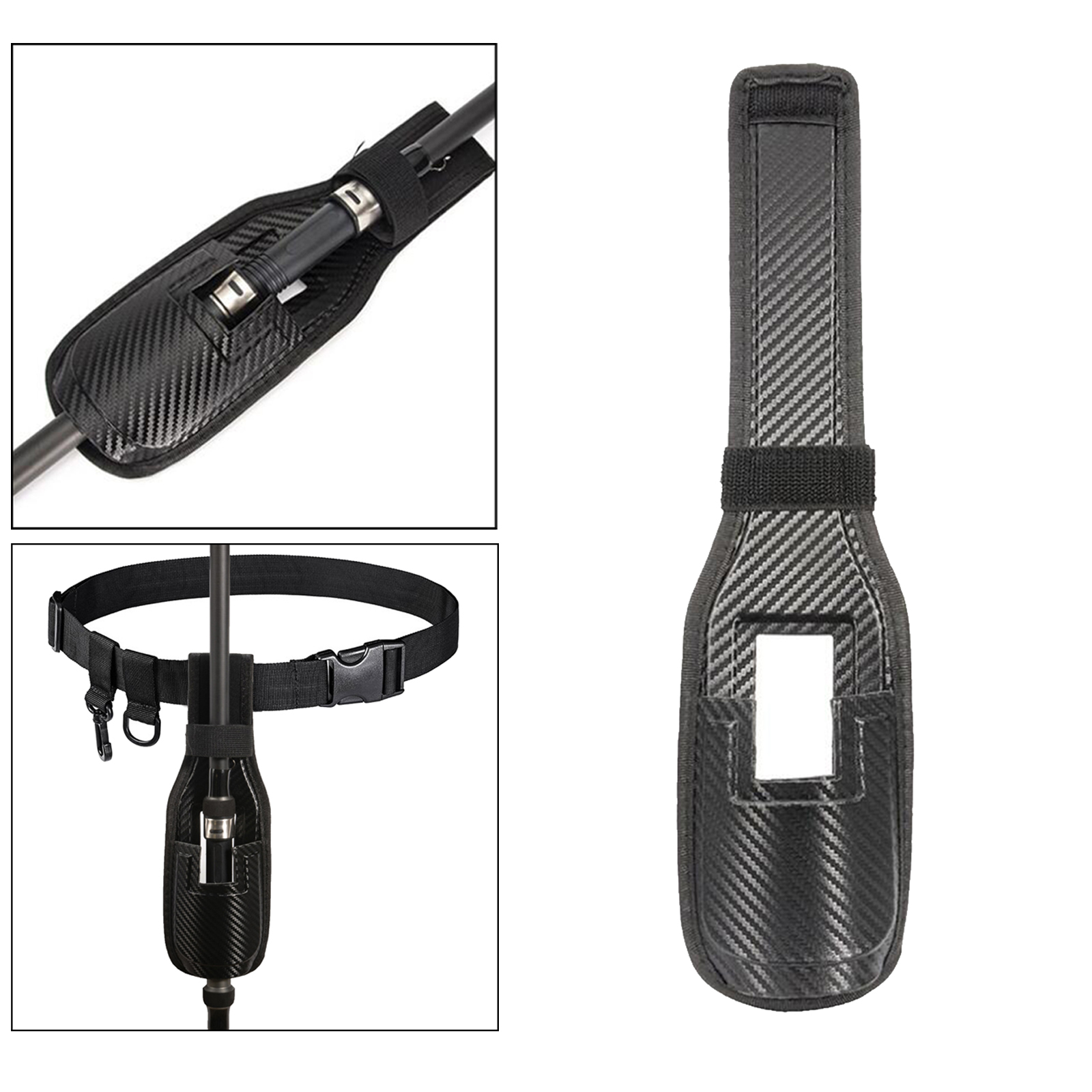 Portable Waist Belt Fishing Rod Holder Organizer Support Stand Carrier Waist Bag Lightweight Outdoor