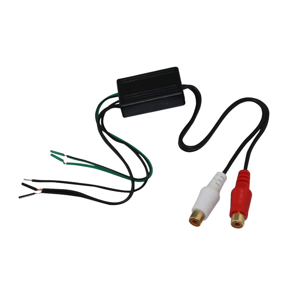 Car Audio Stereo Speaker Wire to Rca Adapter Line Out High to Low Converter