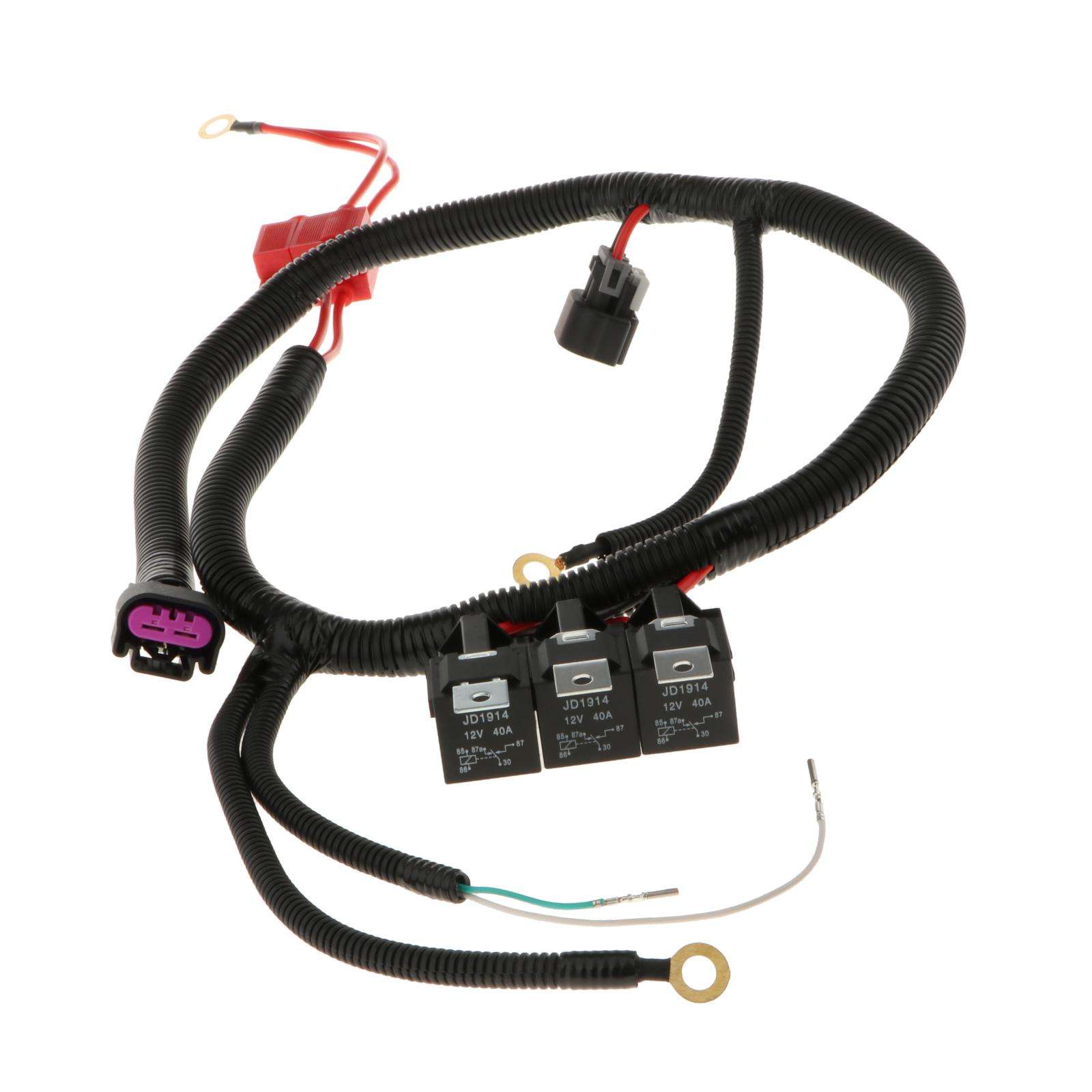 Dual Electric Fan Upgrade Wiring Harness Replacement fits For 1999–2006 ECU Control