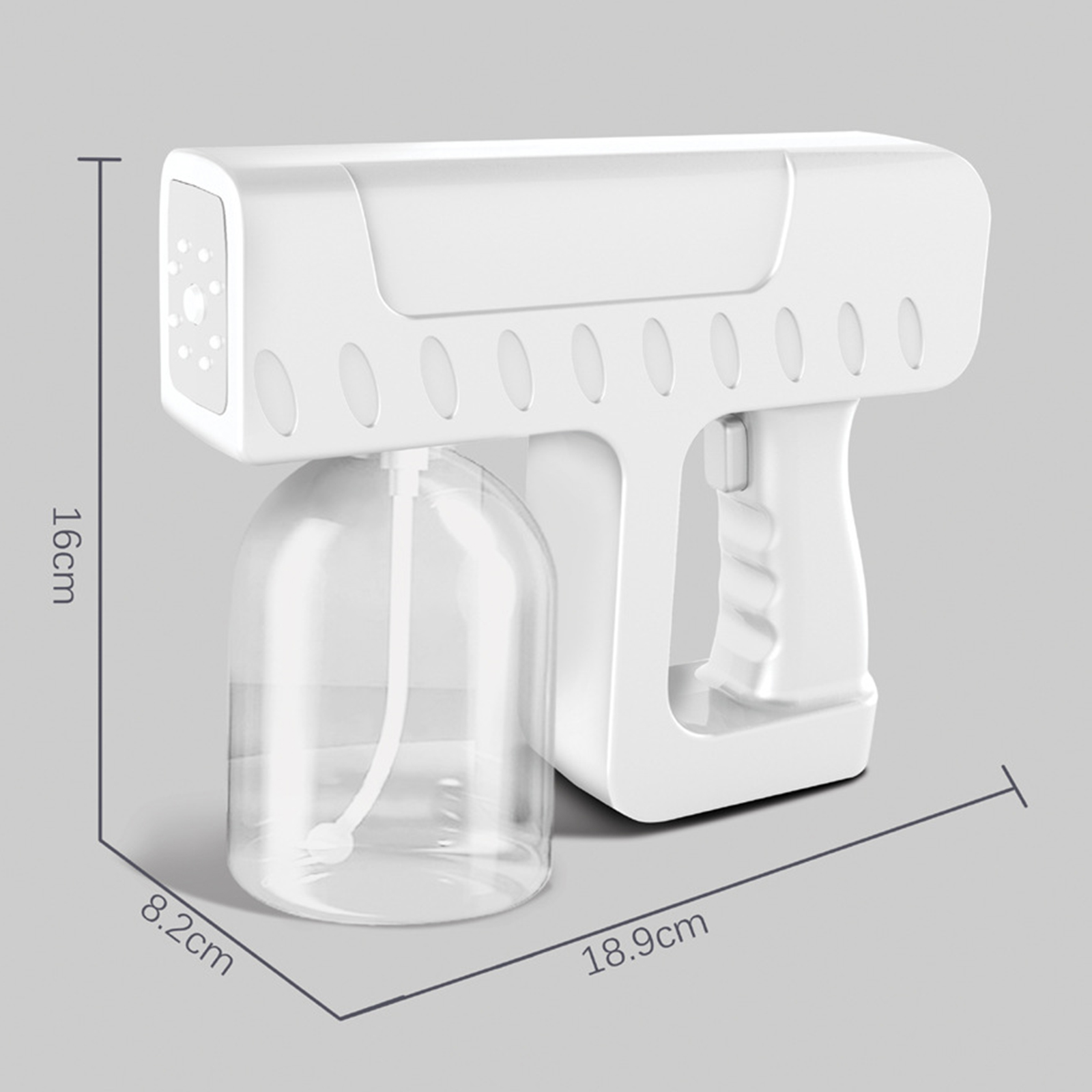 Nano Gun Sprayer Fogger USB Large Capacity Mist Maker for Indoor Outdoor Patio Lawn Nano Sprayer Fogger Blue Light USB