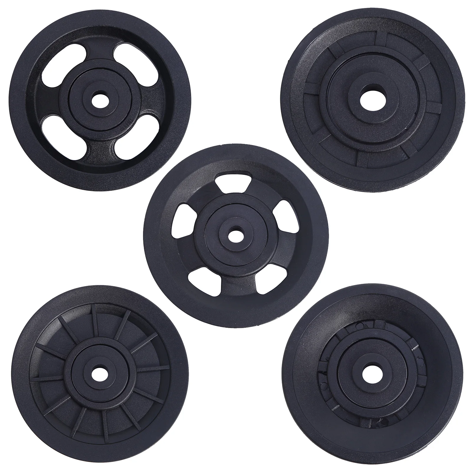 1pc 100mm Black bearing pulley Wheel cable Gym equipment part Wear _ Yu