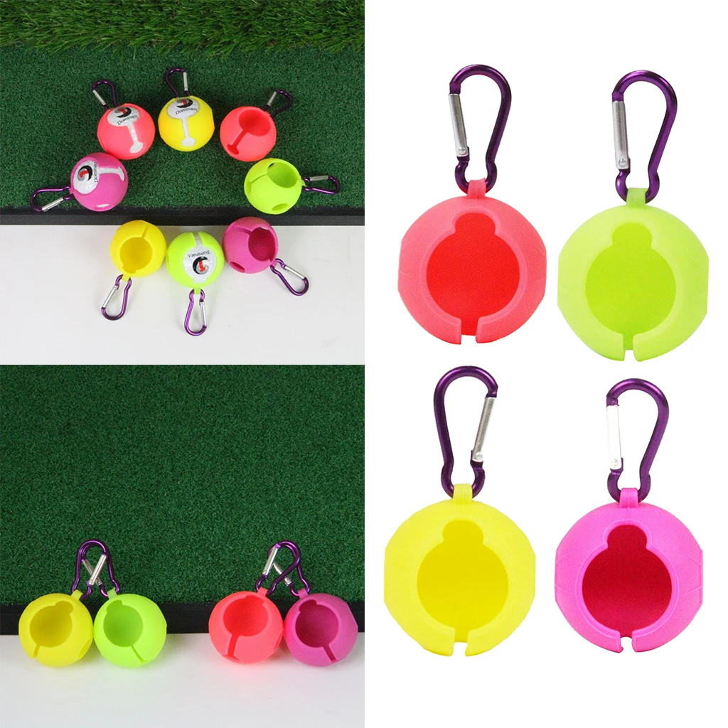 1.7 Inch Diameter Golf Ball Holder Golfball Organizer Keeper with Alloy Hook