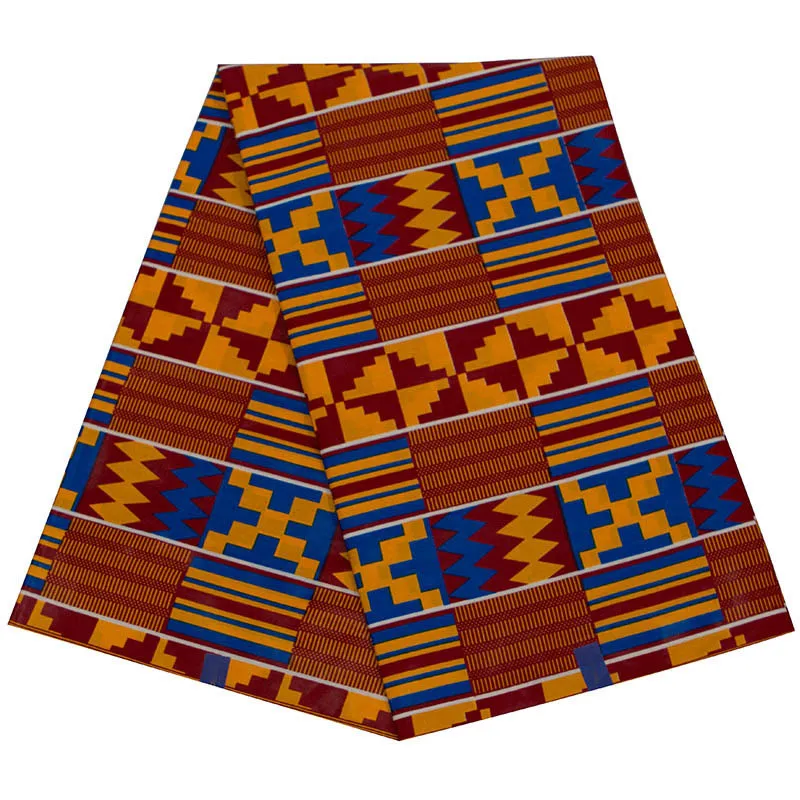 100% Cotton Real Wax Ankara Prints Batik Nigeria Kente Fabric Africa Sewing Dress Craft Material Diy Patchwork Garment Accessory