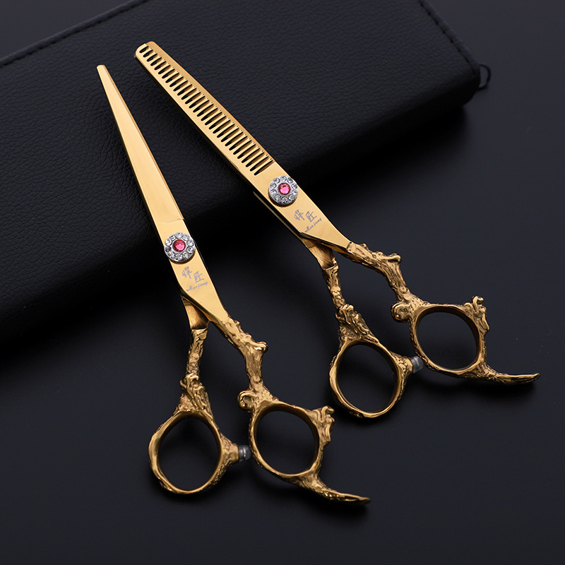 Polegadas para Tesouras do Estilista do Cabelo Antiderrapante e Desgastar-resistente Especiais do Cabeleireiro de 6 Tesouras 7 Tesouras especiais do cabeleireiro de 6 polegadas