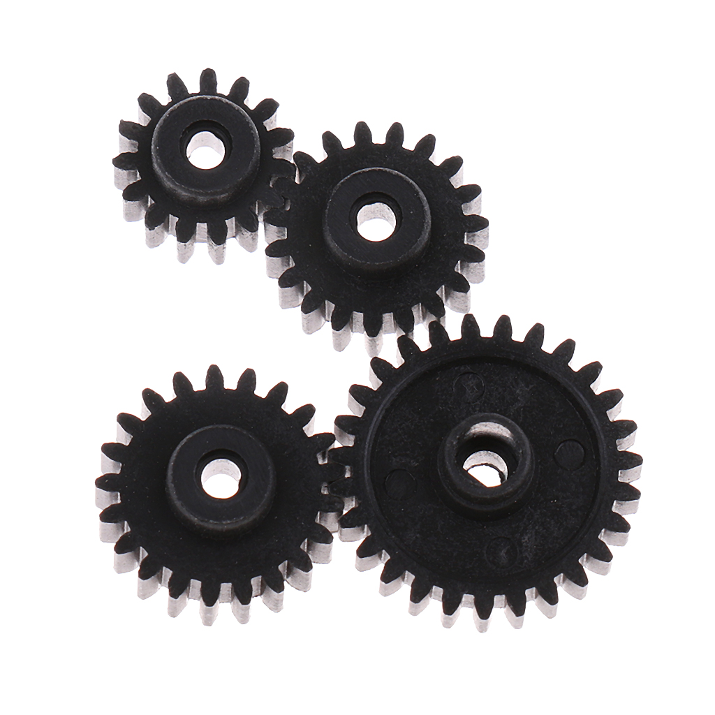 4pcs Motor Gears 15T 19T 21T 27T Pinion for 1/28 WLtoys RC Crawler Car Parts