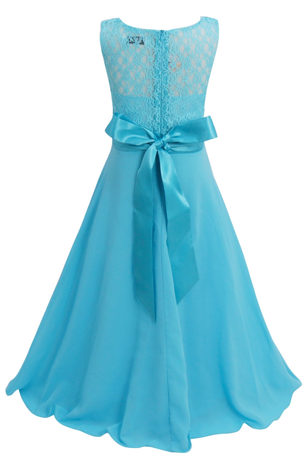 Kid Elegante Brautjungfer Blume Mädchen Kleider Für Mädchen Abend Party Hochzeit Kleid Teenager Kinder Lange Prinzessin Kleid 4-14 jahr – Detail 23