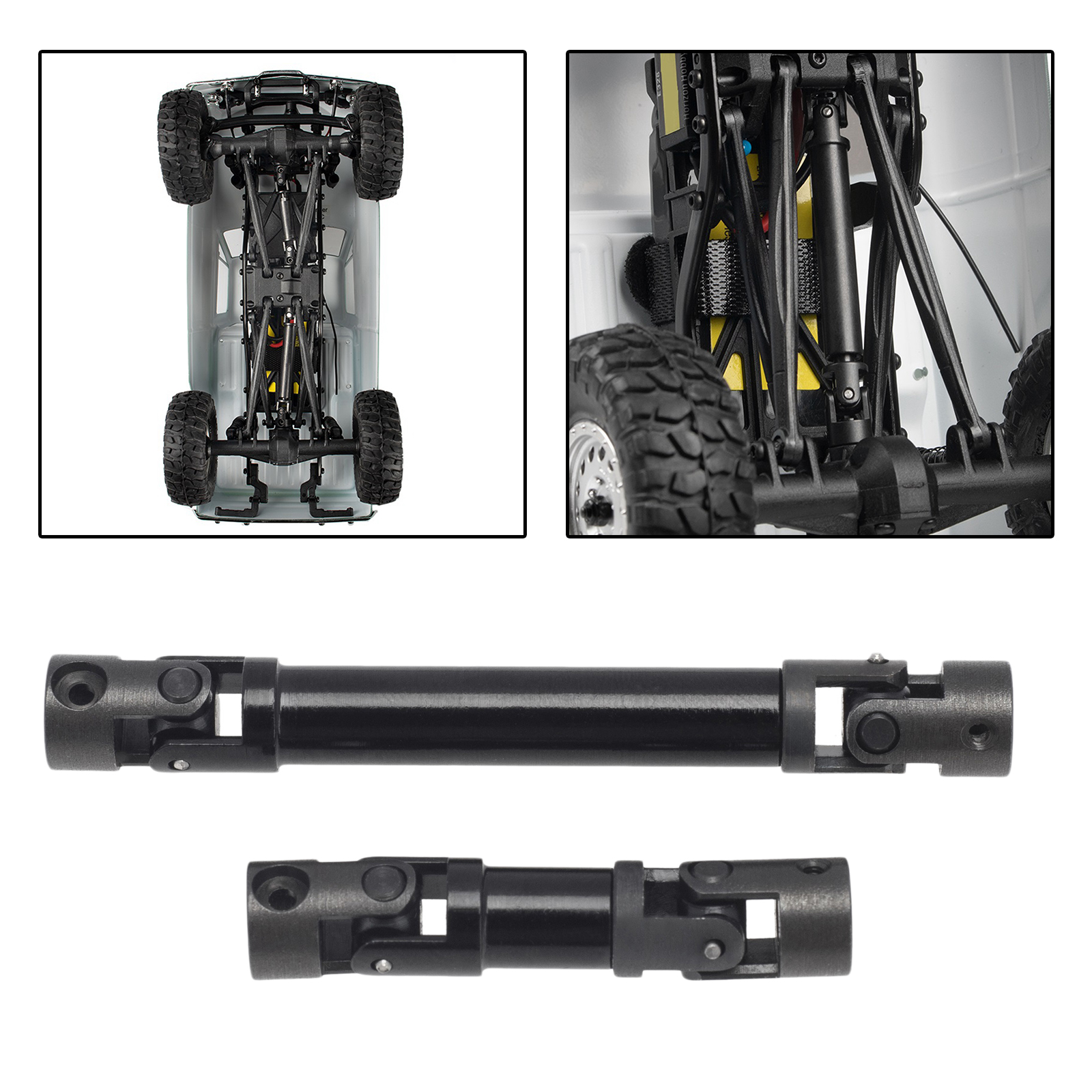 Upgrade Front&Rear Driveshaft for SCX24 1/24 RC Rock Hobby Car DIY Modified
