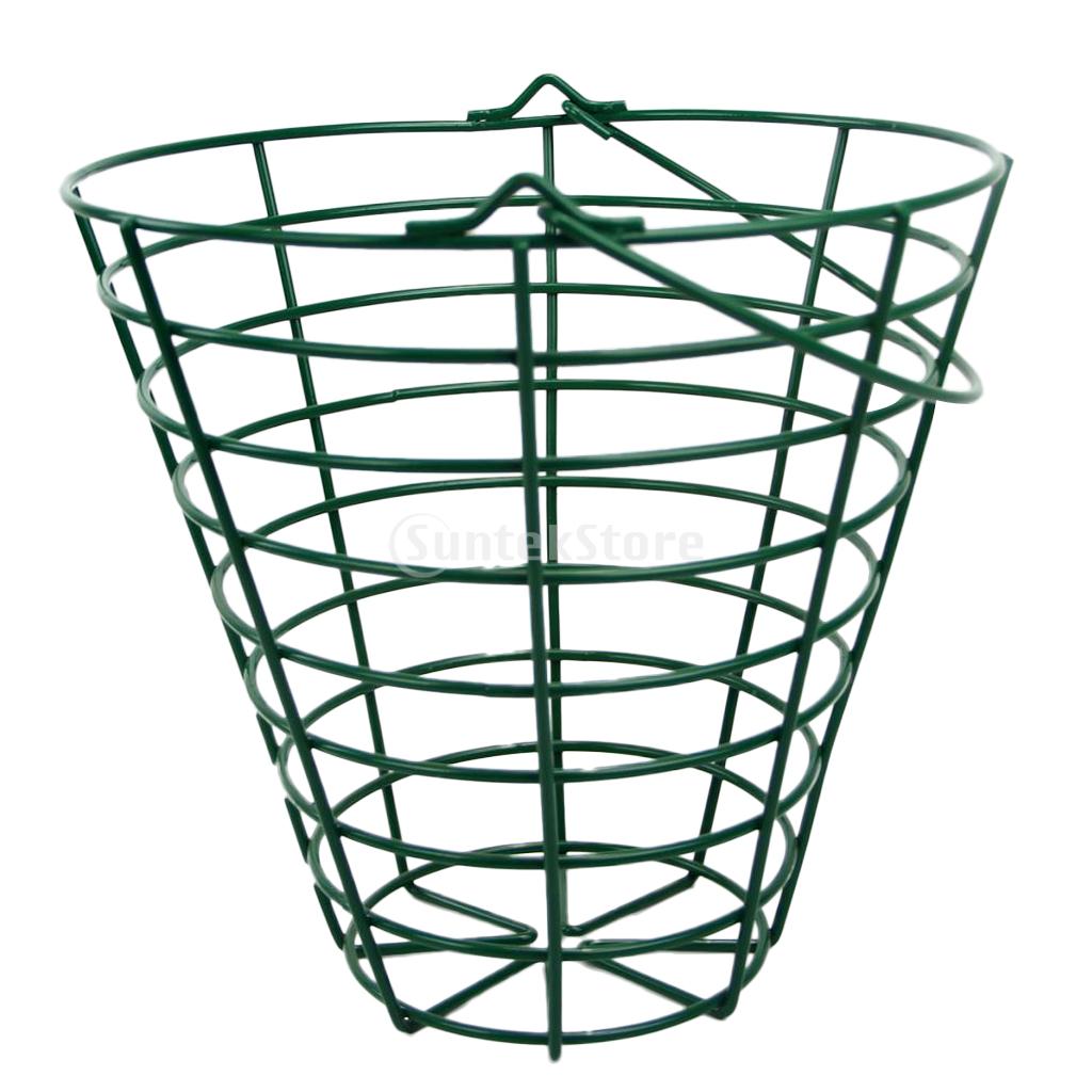 12.5x22cm/4.9x8.7inch Metal Golf Ball Container Golfball Basket for Range
