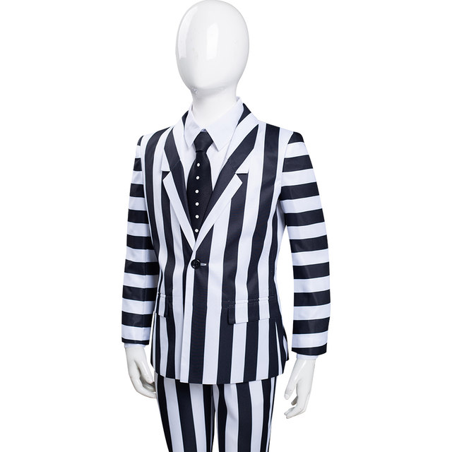 Kid's Beetlejuice Costume Basics Black and White Stripe -  Portugal