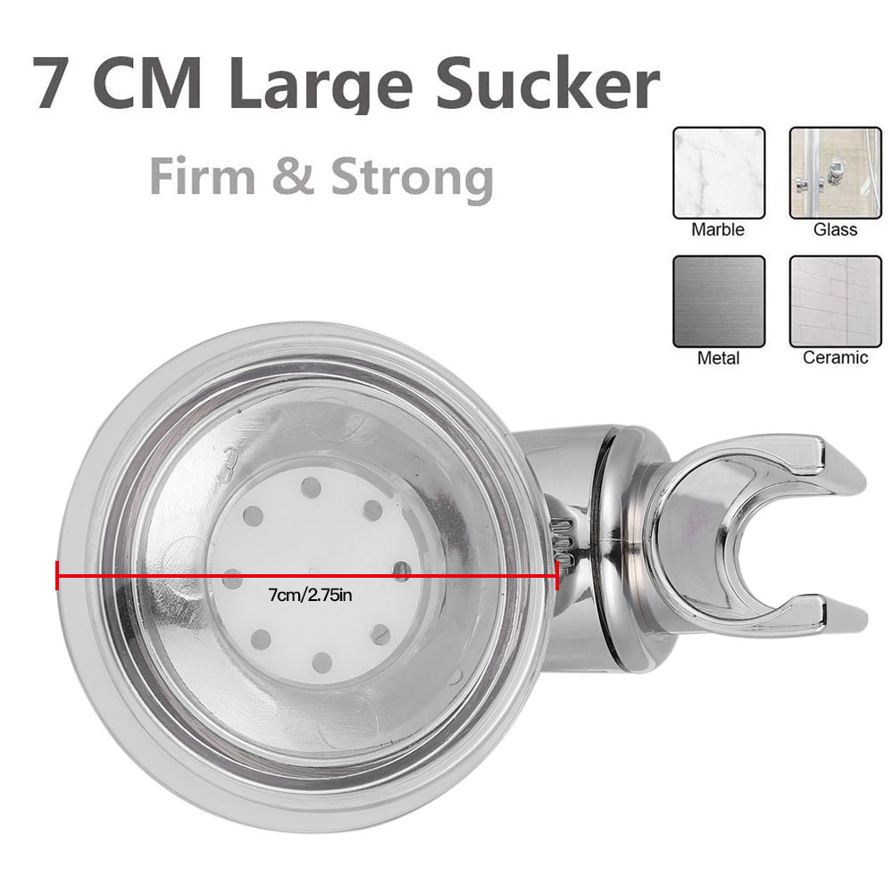 Universal Adjustable Hand Shower Holder Suction Cup Holder Full Plating