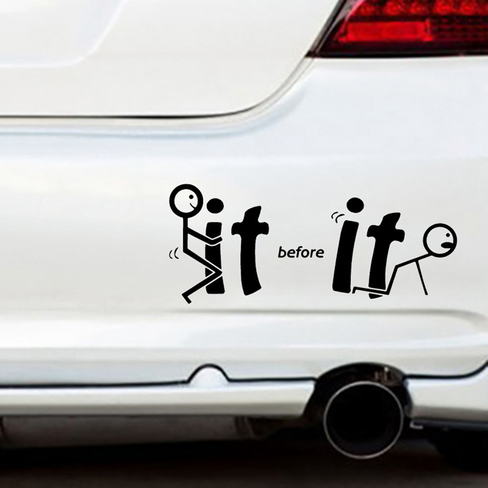 -It before It Fu-cks You Vinyl Decal Window for  Car Truck