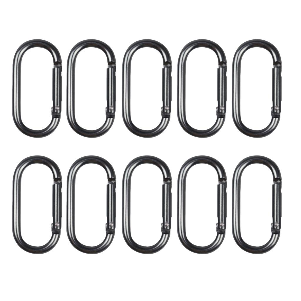 10pcs Lightweight Carabiner Clip 2 