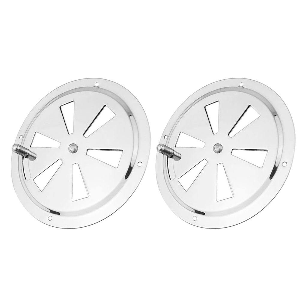 Stainless Steel 316 Boat Marine Round Air Louver Vent Ventilation Cover