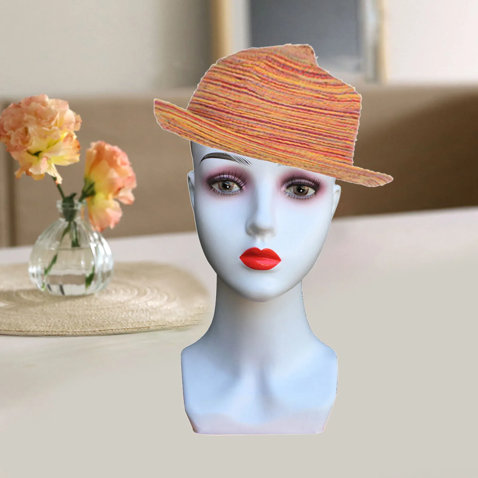 Cheap Mannequin Head Without Shoulders Female Head Model Manikin Mannequin Wig Scarf Glasses Hat Display Stands