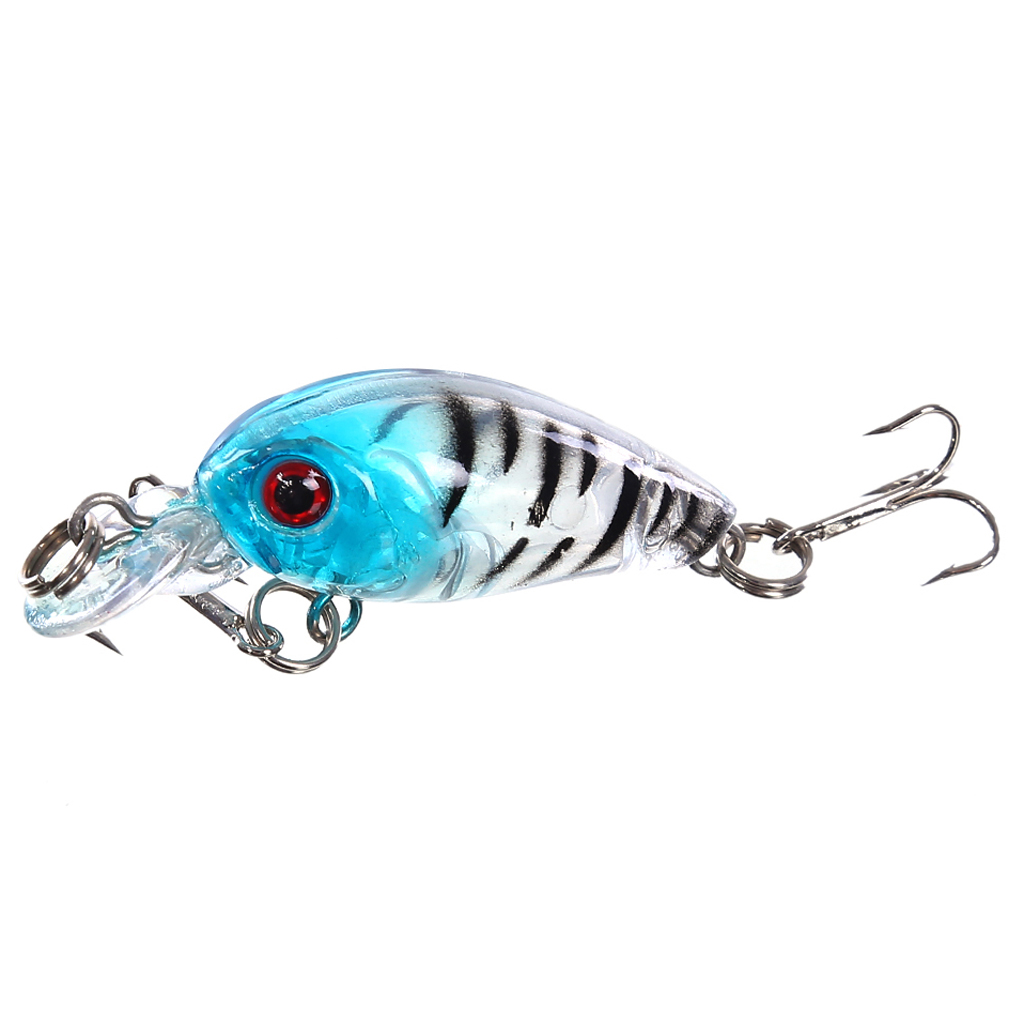 9 X Lifelike Minnow Fishing Lure 10# Hooks Fish  Tackle Crankbait