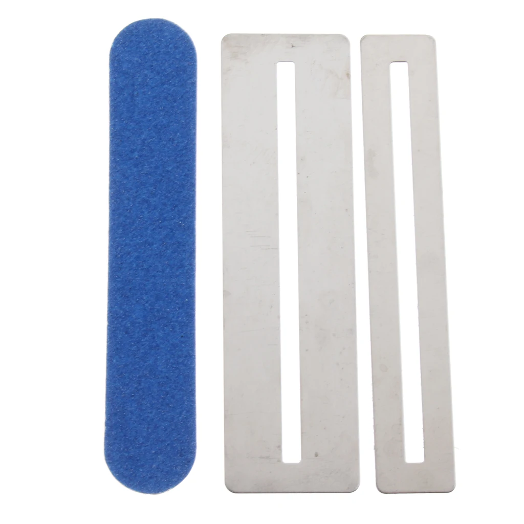 Bendable Fretboard Guard Protector+Fret File Sanding Cleaning Polish for Guitar Bass DIY Parts