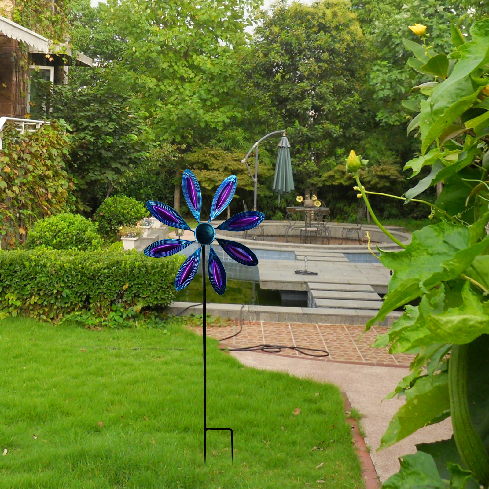Creative Iron Wind Windmill Toys for Yard Decor Garden Gardening Art Gifts