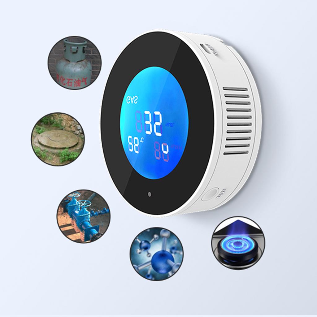 Smart WiFi Gas Detector Methane Gas Leak Detection Combustible Tester High Sensitivity Gas Alarm Gas Sensor for Garage RV Home