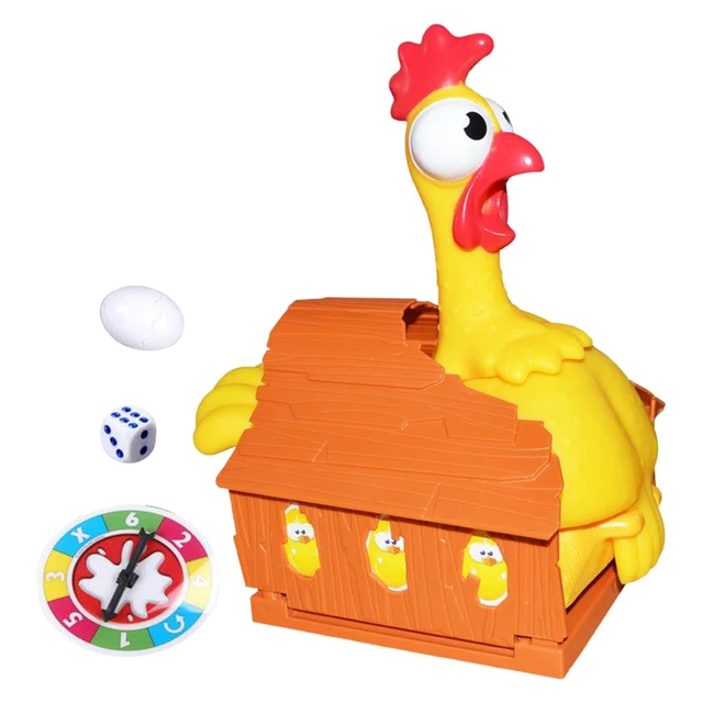 Galinha sorte plástica que põe ovos jogo de tabuleiro hobbies frango jogo  família - AliExpress