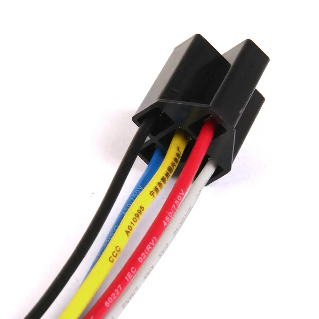 DC 12V Volt 40A Amp Truck Auto Car SPDT Relay Socket Harness 5 Wire 5pin New High Quality Wire