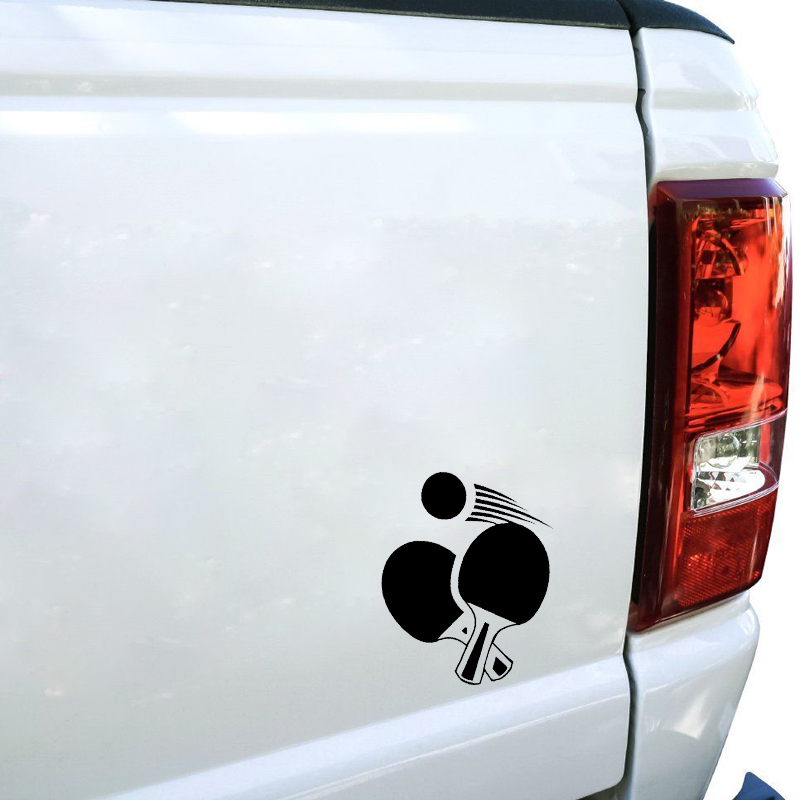 Auto Aufkleber Personalisierte Kreative Aufkleber Tischtennis Sport Wasserdicht und Sonnenschutz Abdeckung Kratzer PVC 16*13cm – Detail 6