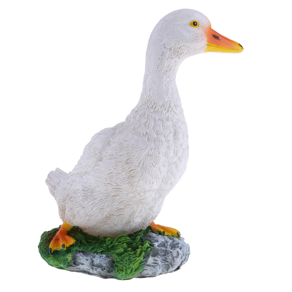 1x Duck Statue Resin Decorations  for Garden Lawn Gifts Crafts