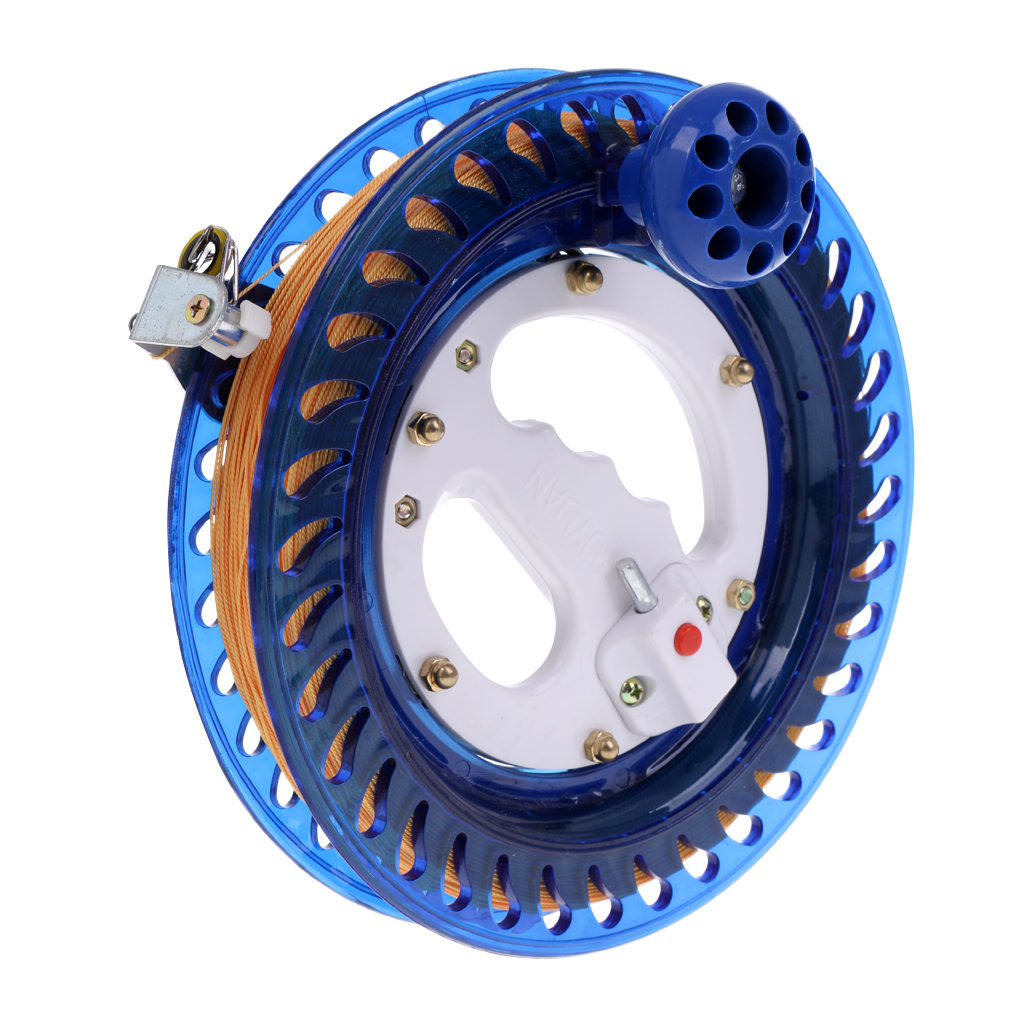 Durable Outdoor Fishing Reel Kite Line Winder Winding Reel Grip Wheel with 450 flying Line String Flying Tools for Kids Adult