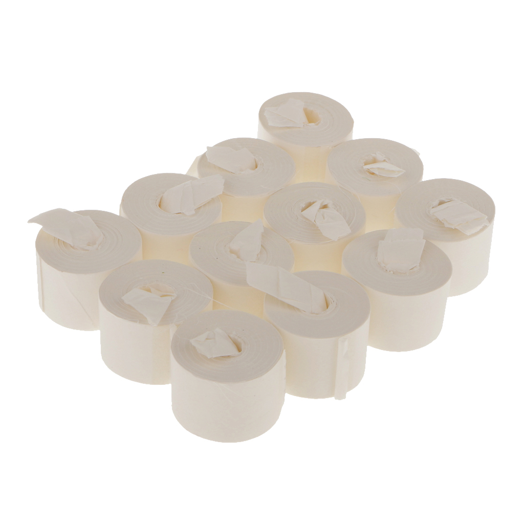 12pcs 19 Meters White Magic Tricks Mouth Coils Paper Streamers From Mouth