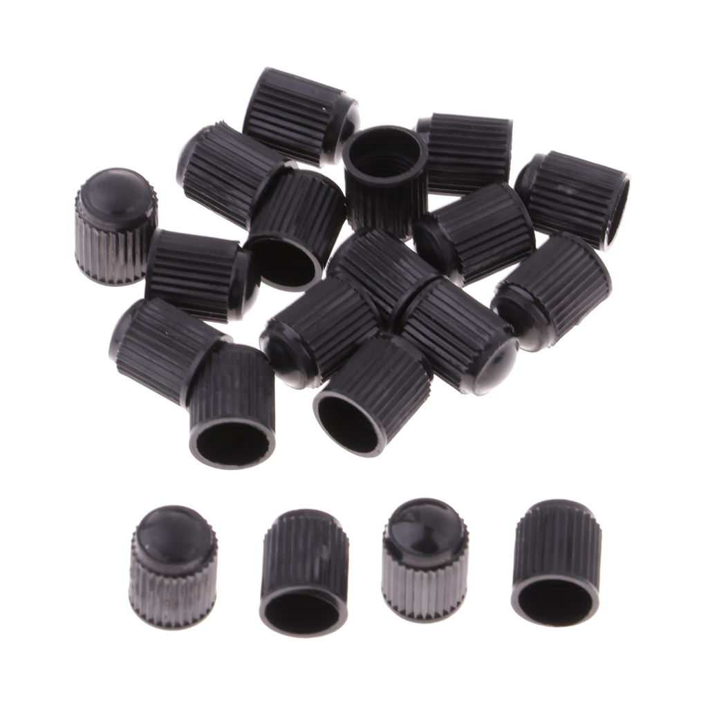 20pcs/Pack Bike Valve Cover Bicycle Schrader Valves Dust  Rubber Cars Motorcycles Tire Tyre Repair Accessories Parts
