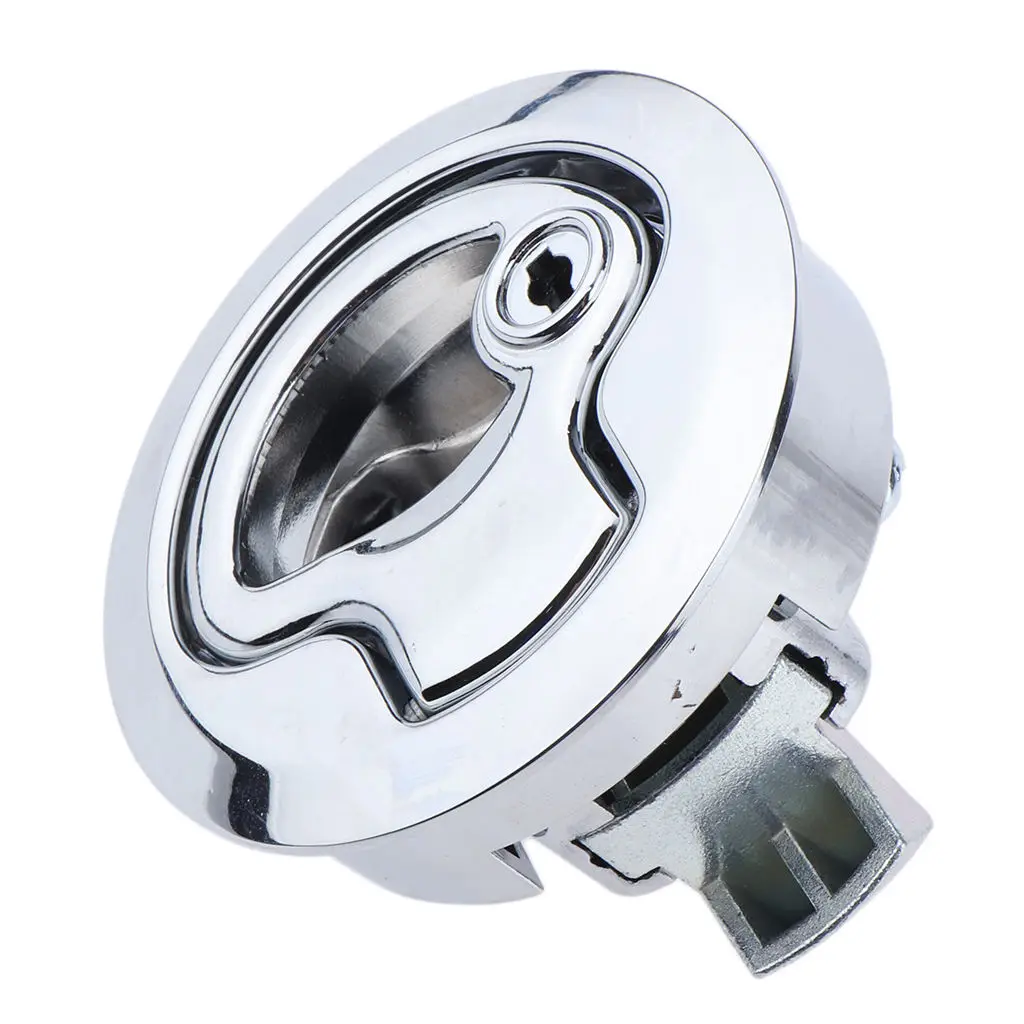 Marine Stainless Steel 316 Flush Pull Hatch Latch 60mm Boat Yacht With Keys