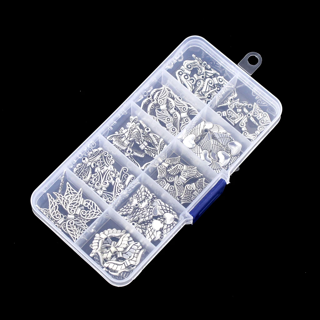100pcs Tibetan Wing Spacer Bead Spacer Beads Antique Silver in 10