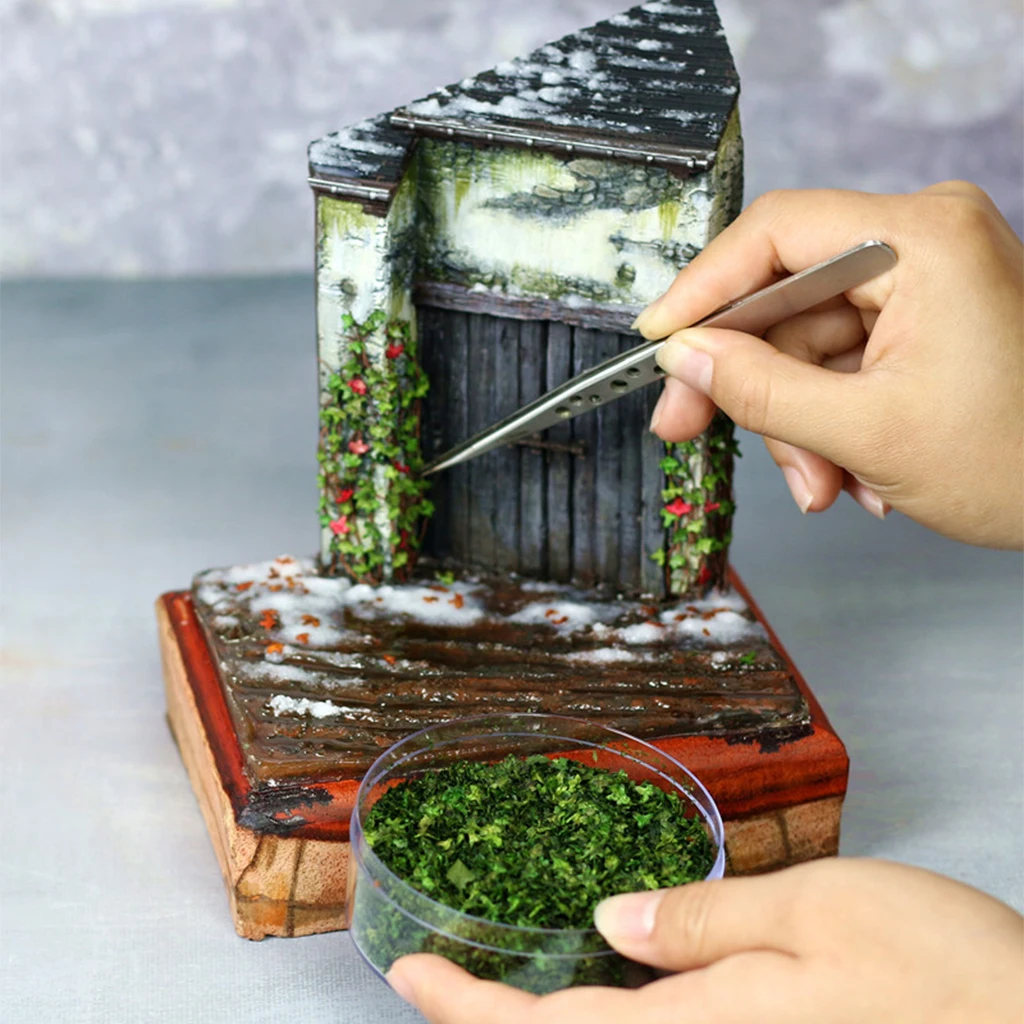 Realistic 40g DIY Miniature Leaves Static Model Railway Fairy Garden Landscape Building Kit Diorama Layout Scenery