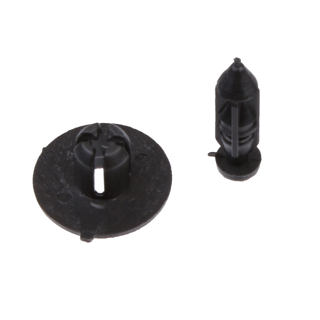 30x Black Bumper Radiator Mounting Bracket Clips Retainer For  