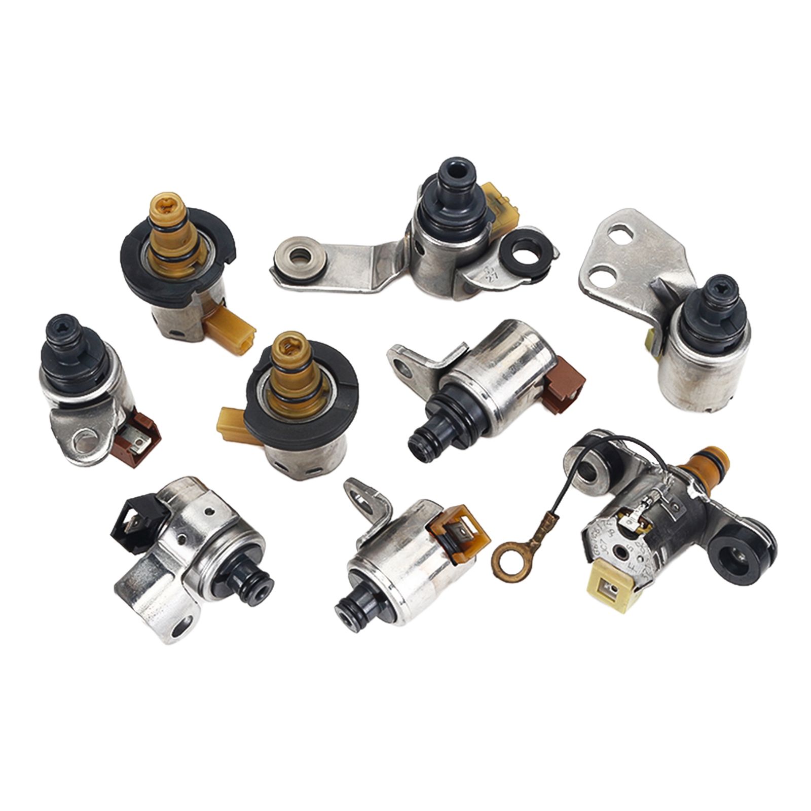 Set of 9 Aluminum Transmission Solenoid Set Fit for Ford Mazda 2.5L JF506E