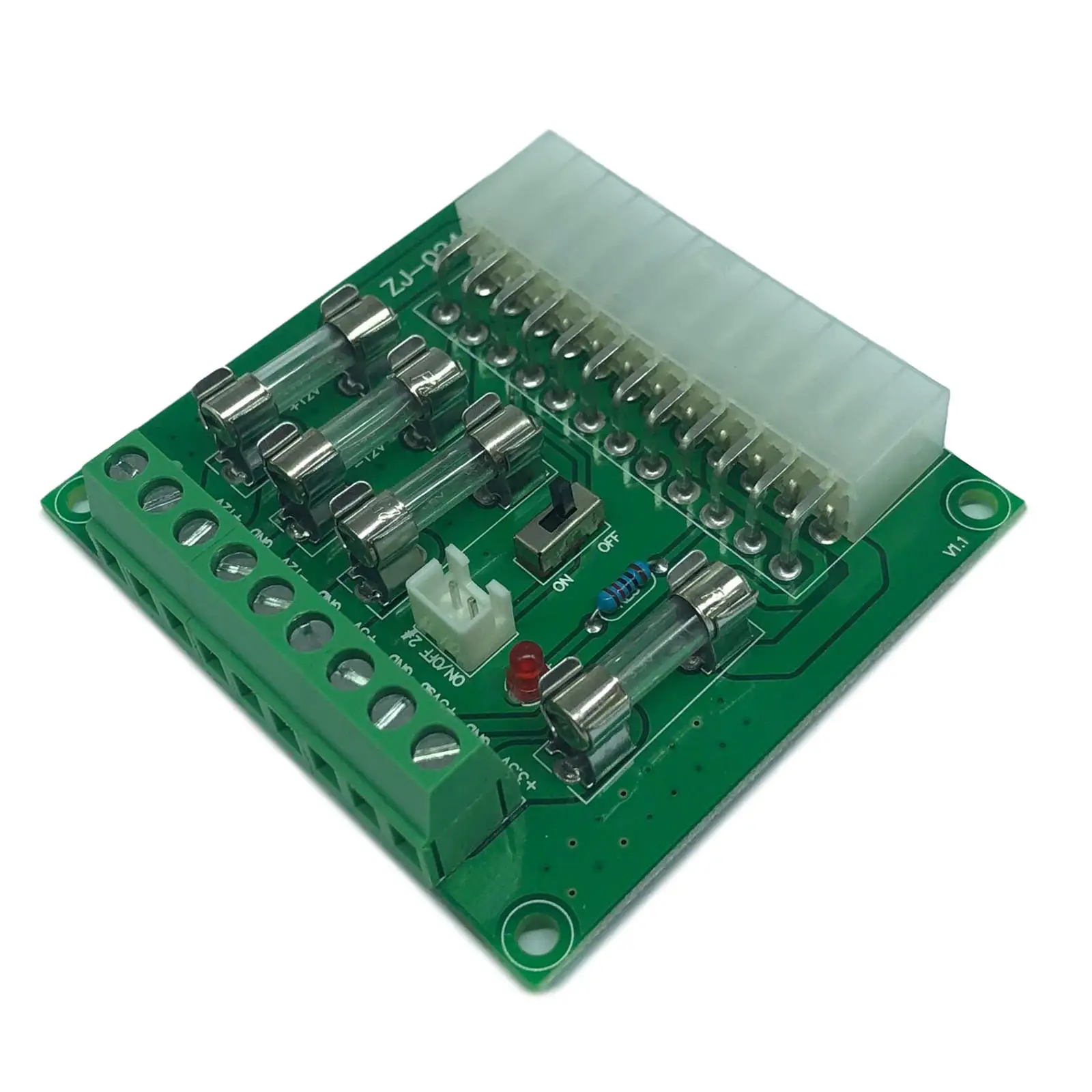 ZJ?012 24Pins Desktop ATX Power Adapter Board Power Supply Module Parts Amplifier Electronic Equipment 12V 5V 3.3V