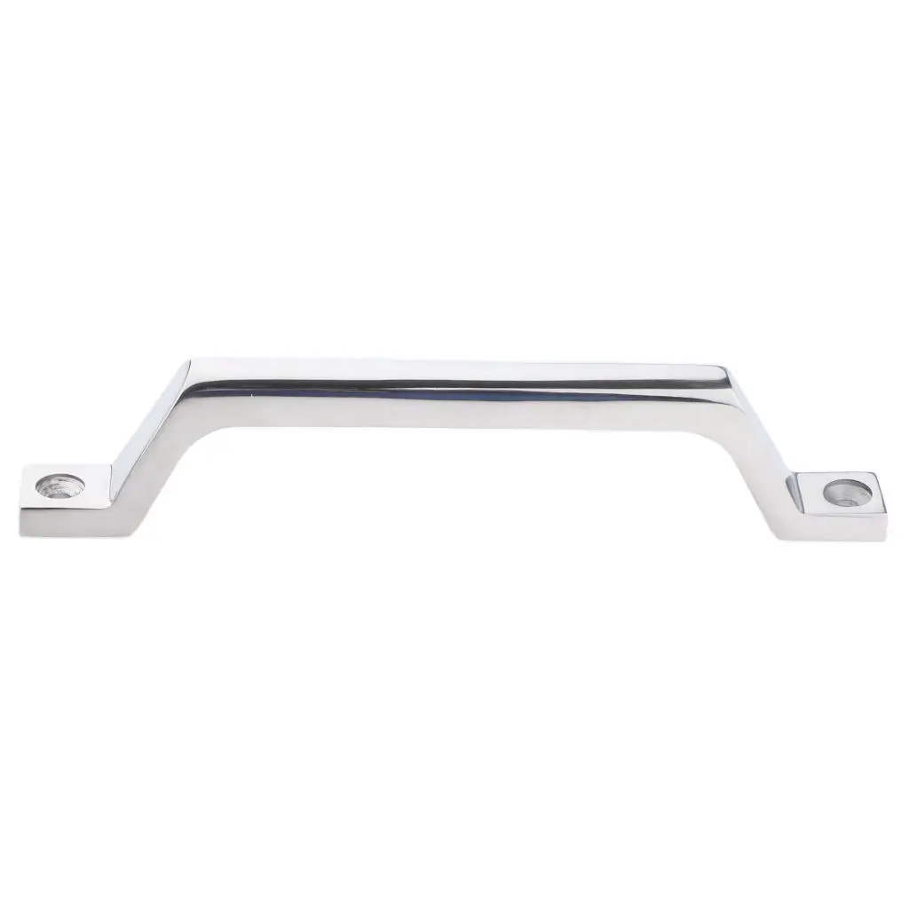 Polished Boat Marine Grab Handle Handrail - 220mm Length - Stainless Steel