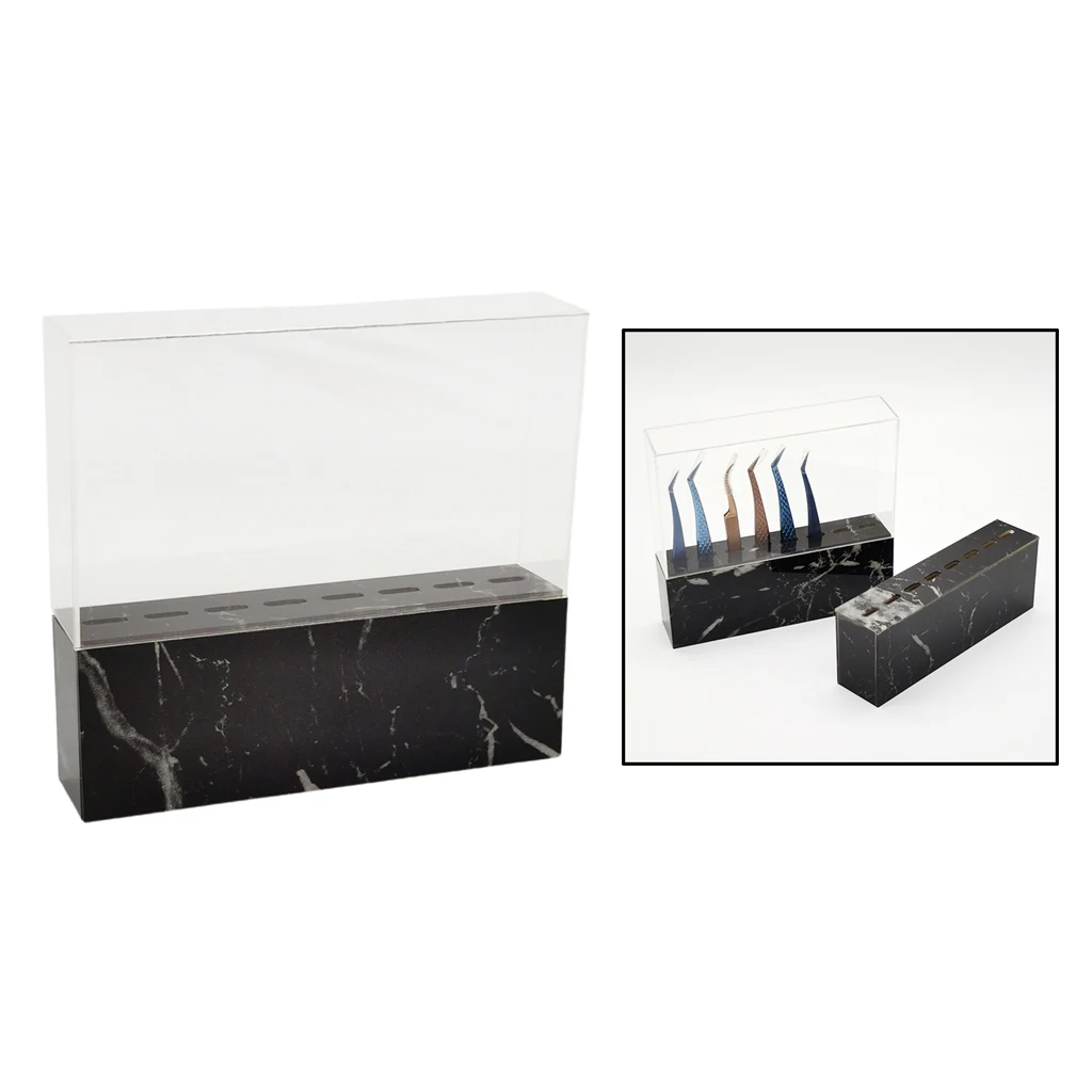 Acrylic Tweezer Display Stand Beauty Grafting Eyelash Tool Storage Holder Shelf
