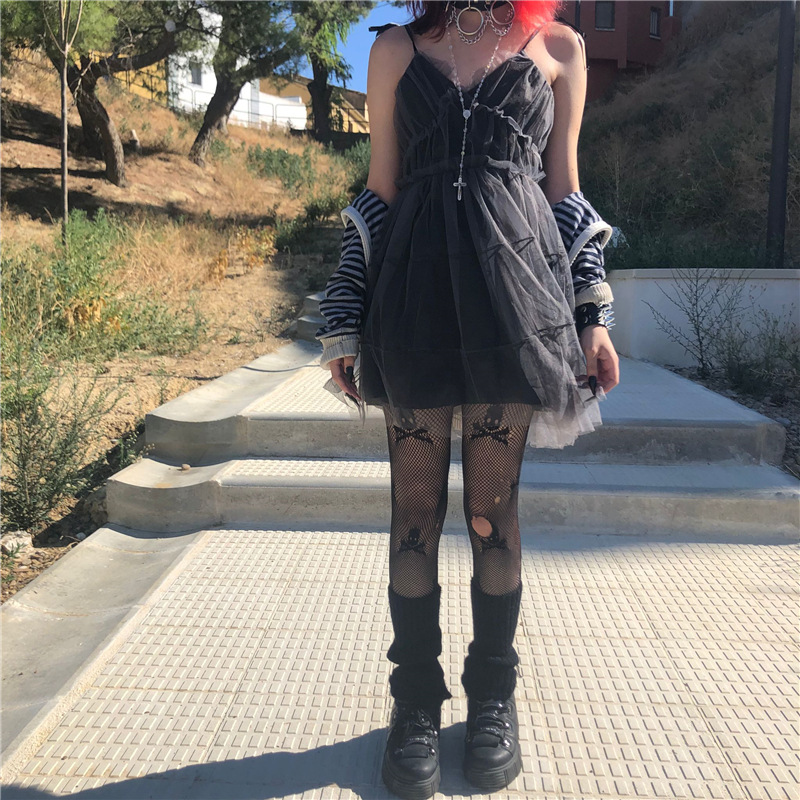 estilo grunge, vestidos vintage punk sem alças