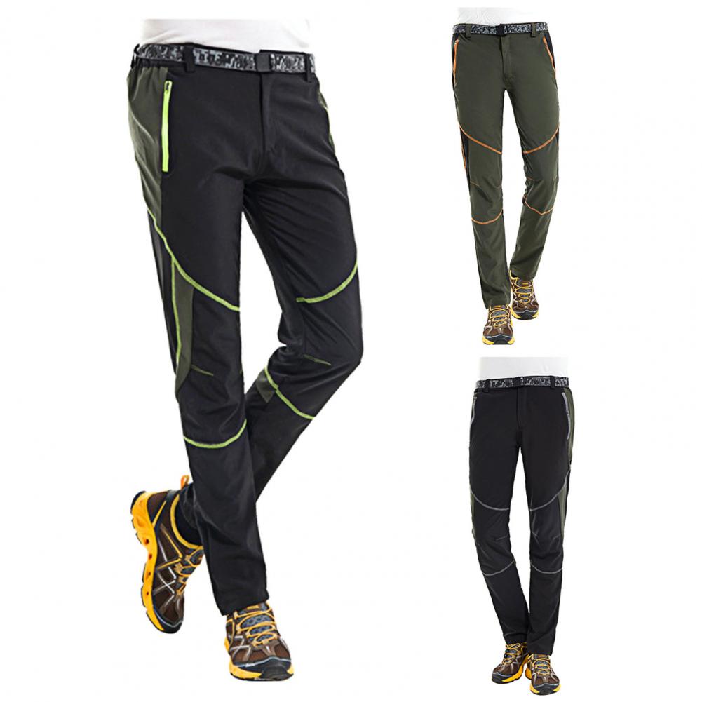 Description Picture 2 of itemNUONEKO Men's Softshell Winter Hiking Pants Waterproof & Windproof Warm Fleece, Thick, Reflective, Outdoor Sports Trousers