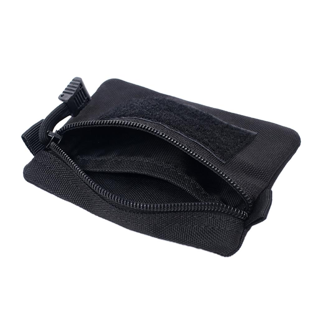 Tactical Wallet Key Pouch Molle Gadget Gear Military Wallet Tactical Accessory Bag for Outdoor Camping Hiking Fishing Hunting