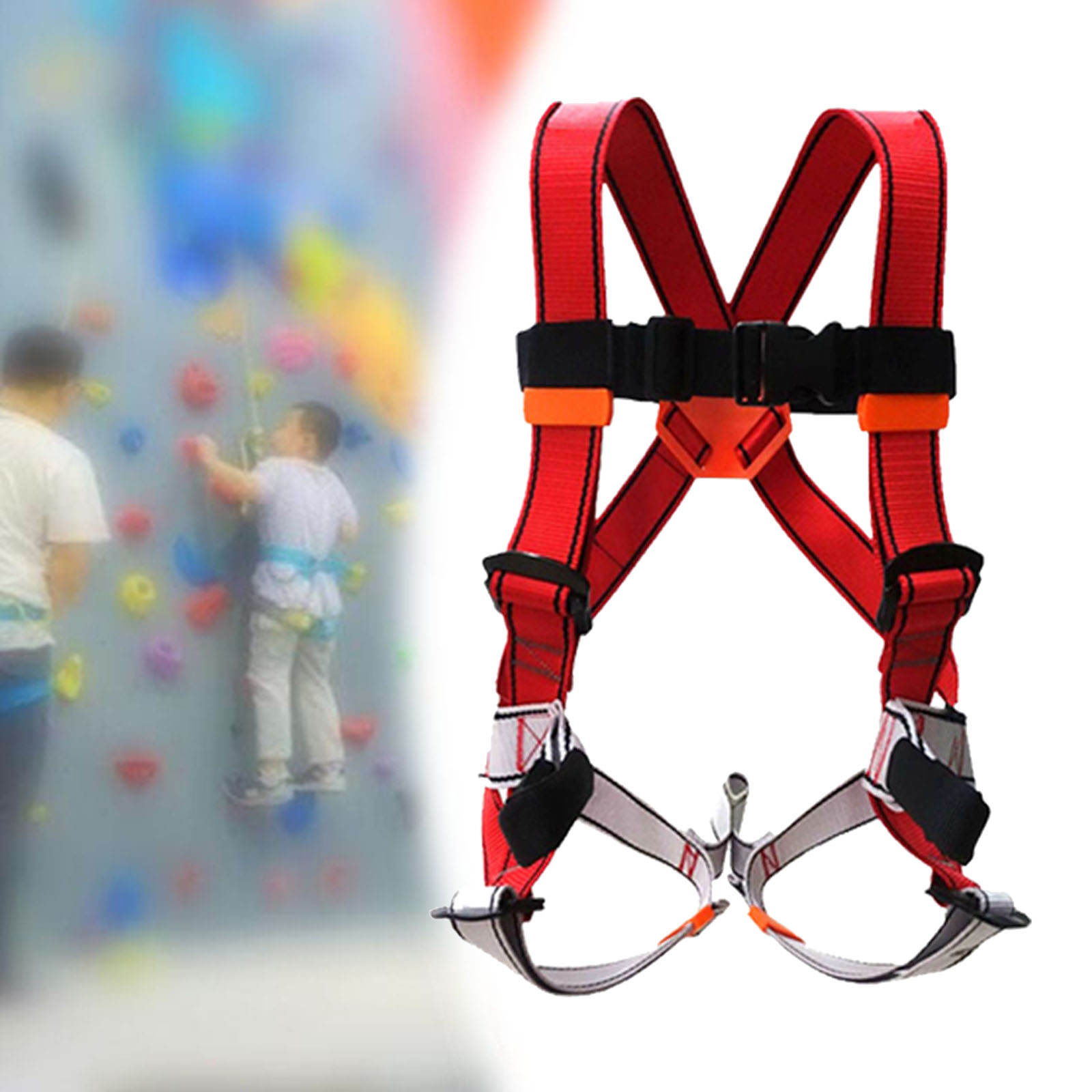 Rock Climbing Safety Harnes, Full Body Harness Belt for Mountaineering/Rappelling/Tree Climbing Equipment Accessories