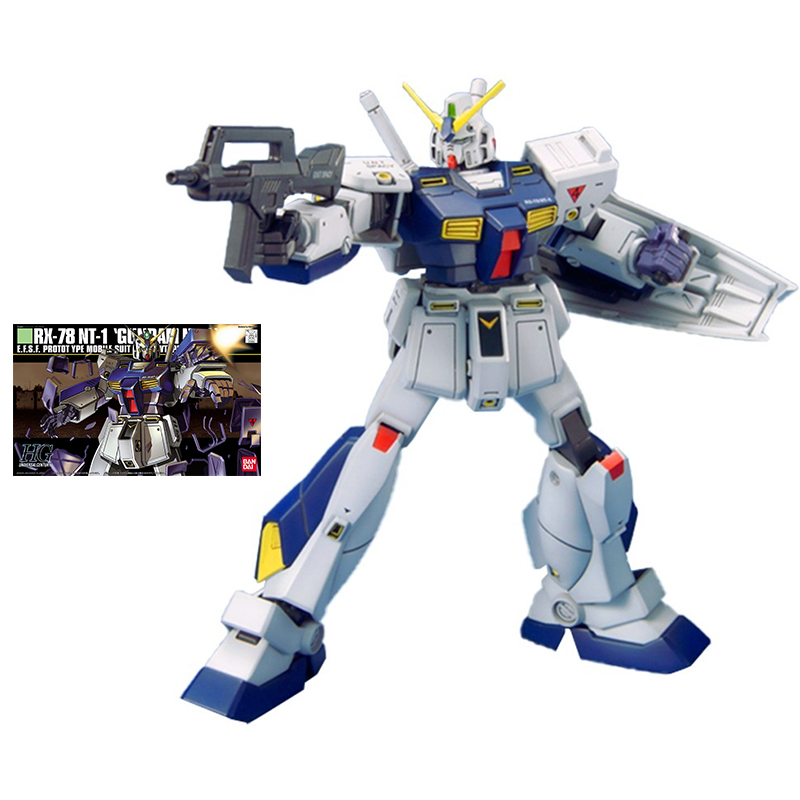 Bandai Gundam Model Kit Anime Figure Hguc 1 144 Rx 78 Nt 1 Alex Gundam Action Toy Figure Genuine Gunpla Toys For Children Action Figures Aliexpress