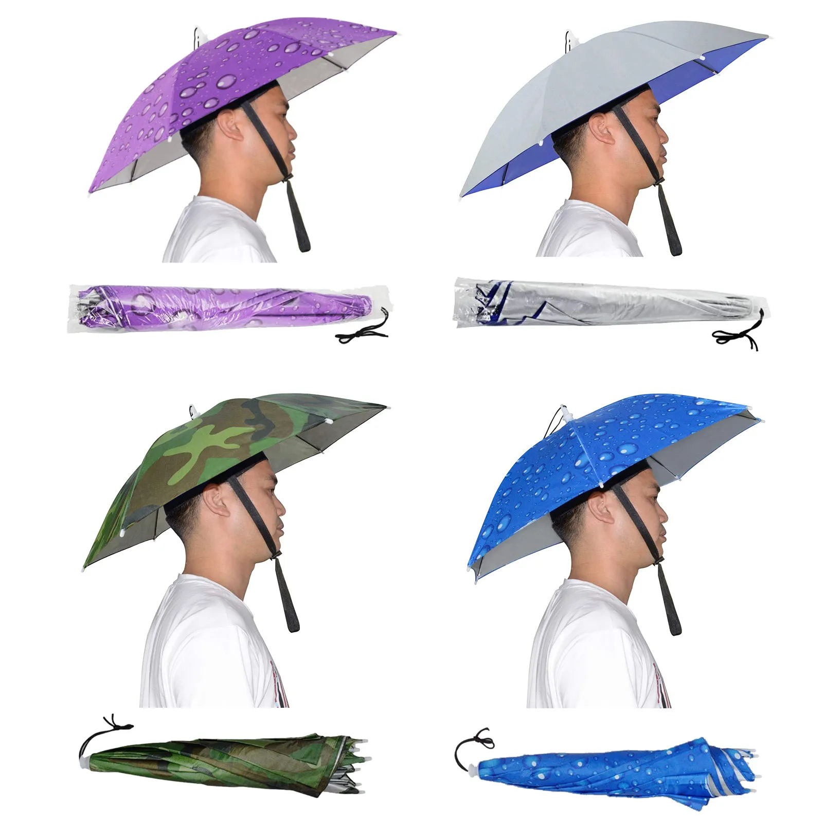 Outdoor Foldable Head Umbrella Hat Anti-Rain Anti-UV Fishing Caps Portable  Travel Hiking Beach Fishing Umbrellas Hat Rain Gear - Price history &  Review, AliExpress Seller - Sikiwind Outdoor Store Store
