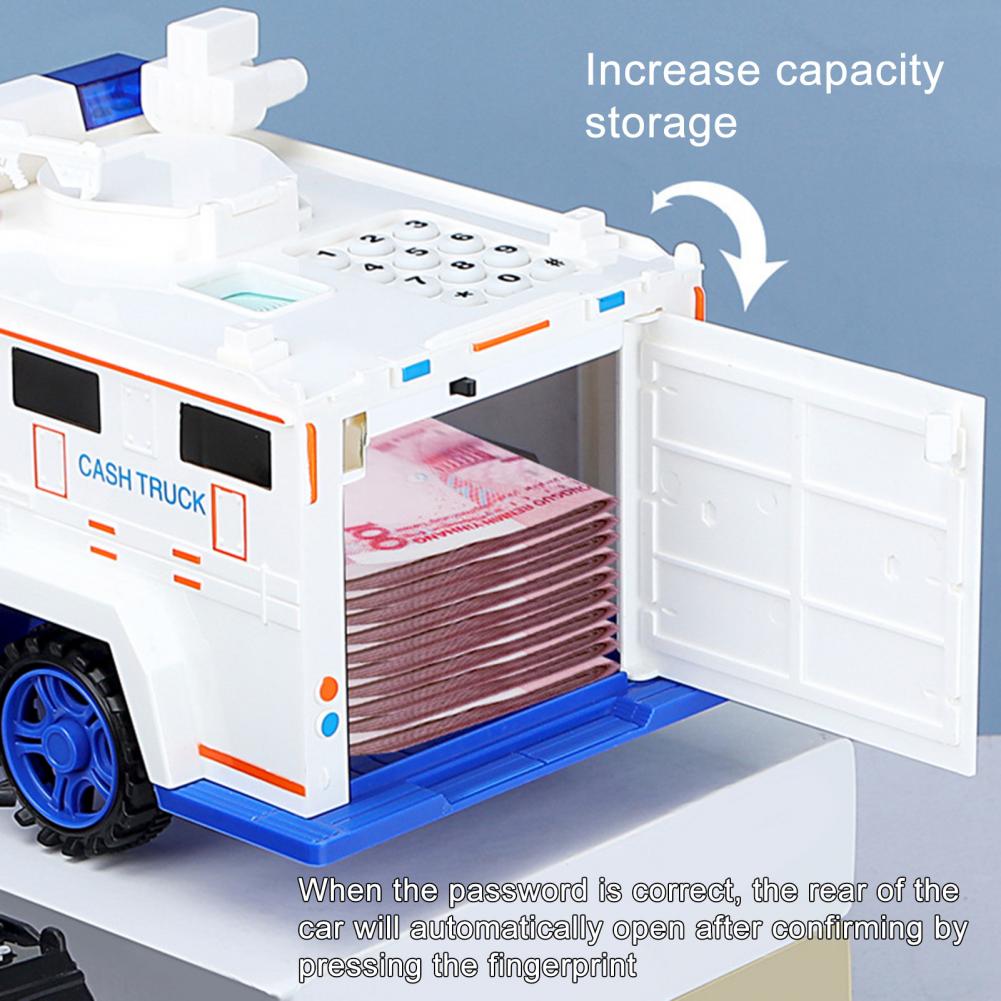 Generic Car Cartoon Piggy Bank Toys Smart Music Pword Banknote Car Coin